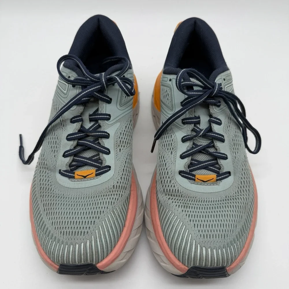 Hoka Shoes Men's Sz 8 Gray Bondi 7 Running‎ Hoka One One Athletic Sneakers